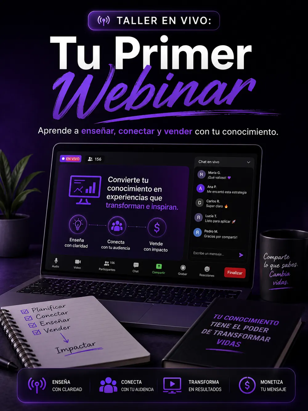 Taller en vivo: Tu Primer Webinar